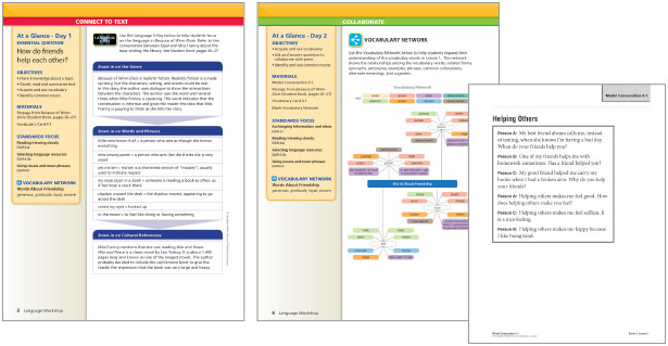 Journeys Work Sheet - English Language Learners